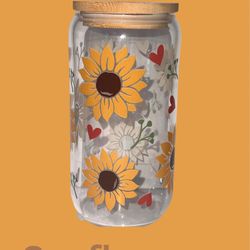 16 oz Sunflower Libbey Cup