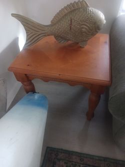 Two  wooden side tables  40 for both