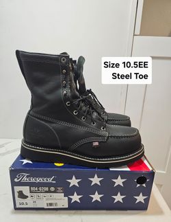 Thorogood (contact info removed) Steel Toe Work Boots Size 10.5 2E