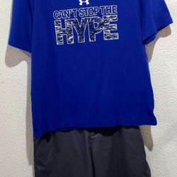 Under Armour Loose Fit Shirt size Youth XL
Class Club Golf Shorts size Boys 20 Modern Fit 
