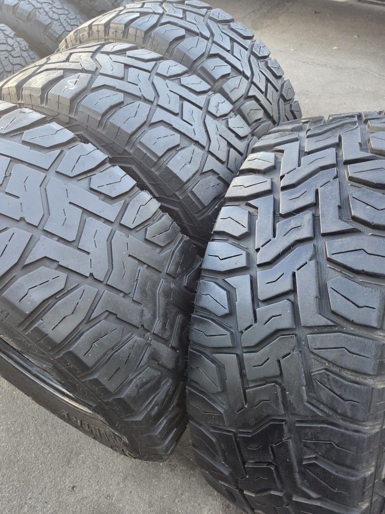 4 used tires Lt37x12.50r20 Toyo RT Open Country $450.00 all 4