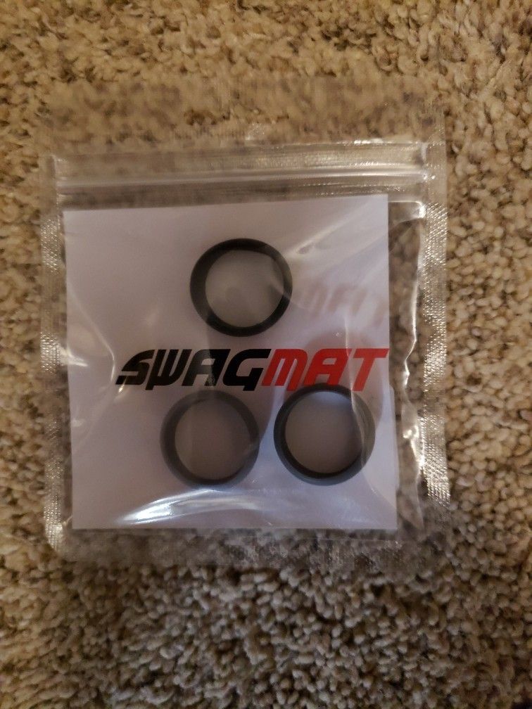8.7 mm 3 Pack Silicone Rings, Brand New Swagmat