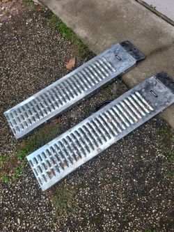Loading Ramps - Set of Two 35.5-Inch Ramps for ATVs, Motorcycles, Mowers, Carts, and More - 1200lb Combined Capacity Shed Ramp Set by Stalwart