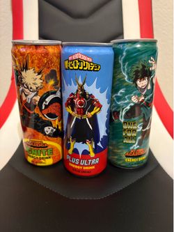 My Hero Academia Energy Drinks