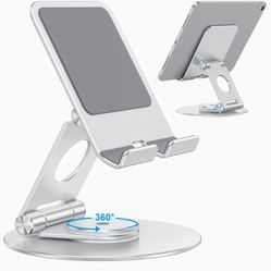 Aluminum Stand for iPad Tablet 360 Rotating Base Foldable Adjustable Strong and Sturdy New condition no box 