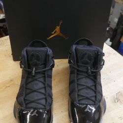 Air Jordan 6 Rings Shoes Black Ice Blue White 322992-011 Men's  Size 11 NEW