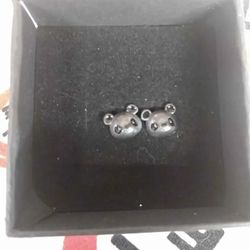 Teddy Bear Costume Stud Earrings 