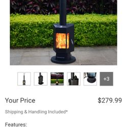 Flame Pro Costco Electric Patio Heaters Like New FlamePro 81”H