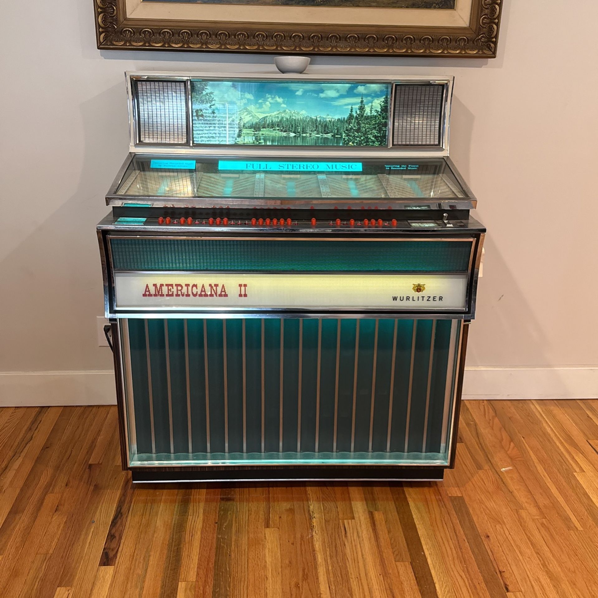 1967 Wurlitzer Americana II Jukebox Fully Functioning