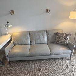Comfy leather couch