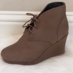 Brown Heel Booties 