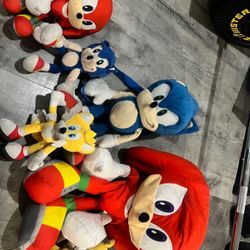 Sonic And Friends Plushies 