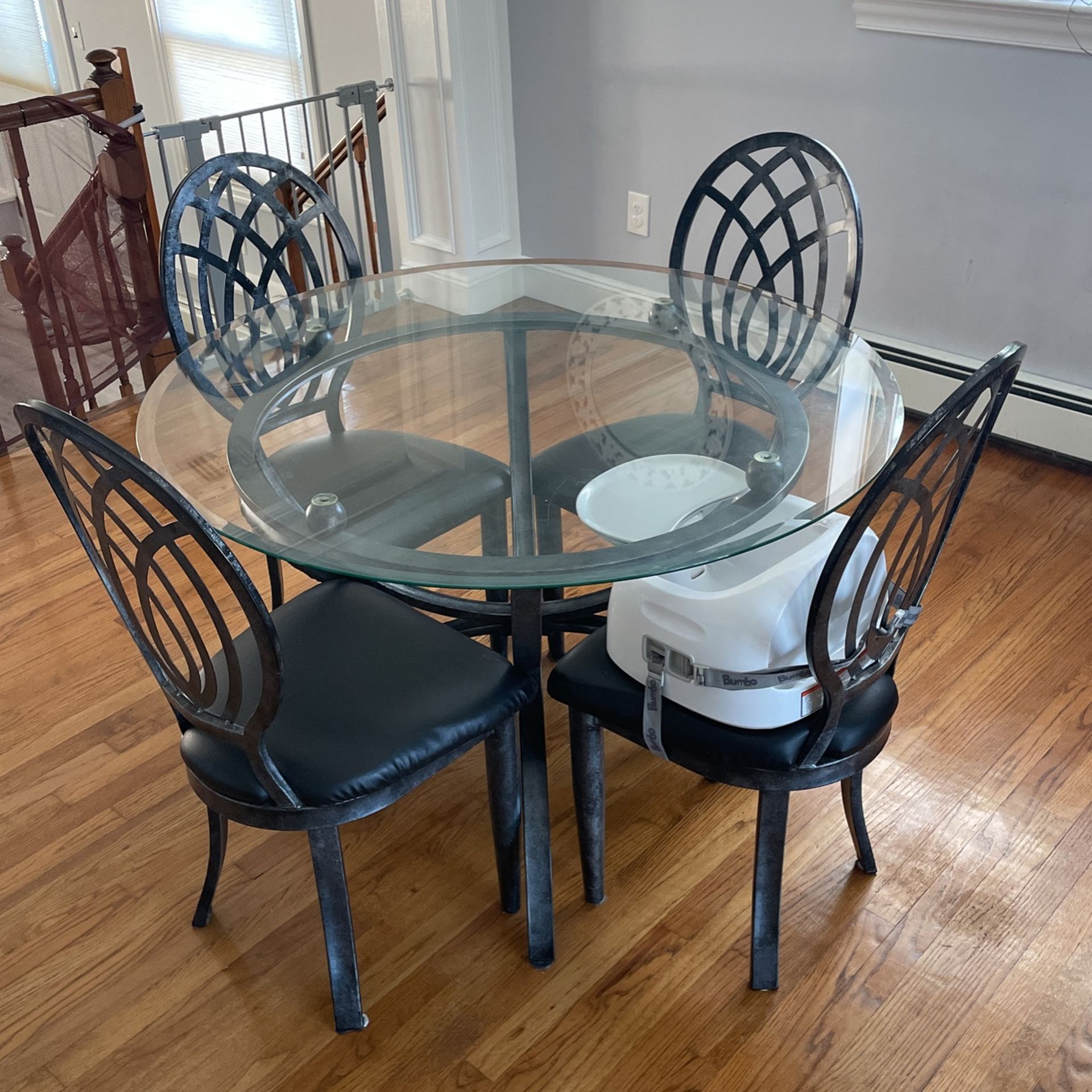 Glass Kitchen Dining Table