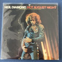 Neil Diamond hot August night live 12 inch vinyl record