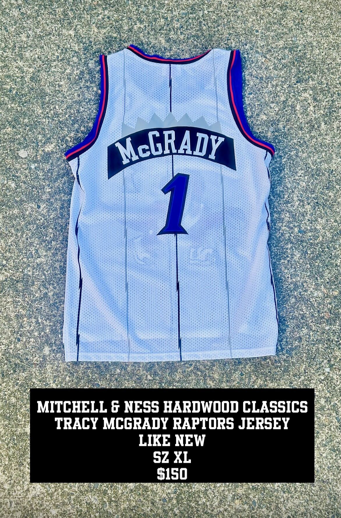 Mitchell & Ness Hardwood Classics Tracy McGrady Raptors Jersey Like New Size XL