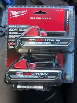 Milwaukee M18 Red Lithium batteries- 2 Pack