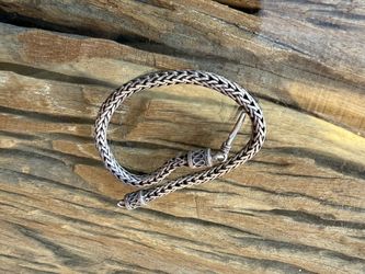 925 silver bracelet 9in long / 19g