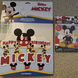 Mickey Mouse Birthday Party Supplies (table Decorations, 18 Inch Tall, Sitting Mickey Mouse Balloon)