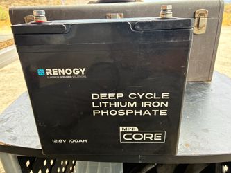 Renogy Mini Core 12.8V 100AH LiFePO4 Deep Cycle Battery