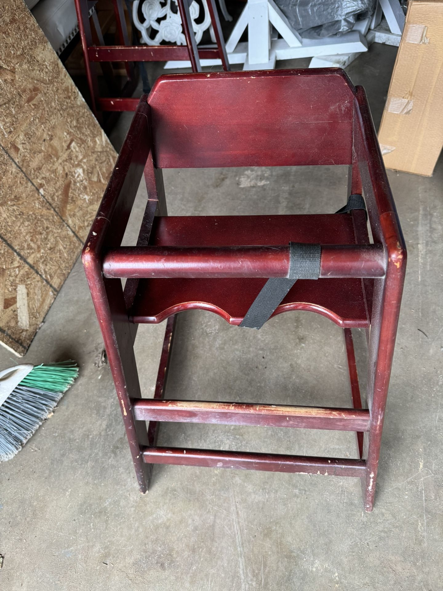 Two Wood high Chairs