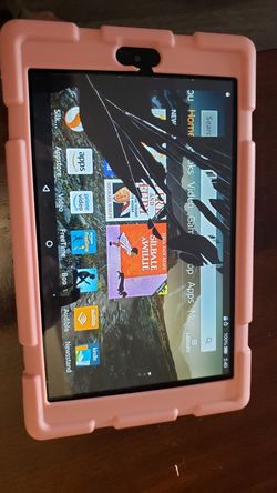 Fire HD 8 tablet with Alexa, 16 GB, broken screen.