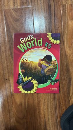 Abeka God’s World K5 book, no writing inside, pick up only $5