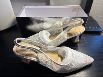 Aachol Women's Lace Mesh Heels