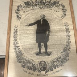 Declaration Of Independence Framed Poster 