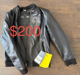 Leather motorcycle jacket