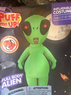 Kids alien inflatable costume