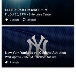 Usher Tickets For sale