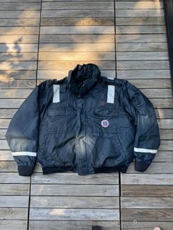 Mustang Survival bomber floatation jacket with reflective tape