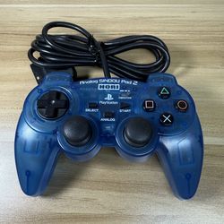 PlayStation 2 DualShock Controller in Blue by HORI Tested “Sindou Pad 2” PS2 Controller