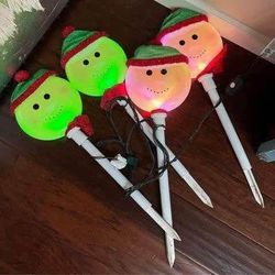 Vintage Snowman Blow Mold Pathway Christmas Lights WORKING $25 for All