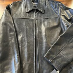 Kenneth Cole Reaction Leather Jacket (Medium)
