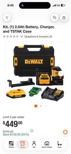 DeWalt laser brand new with tripod
