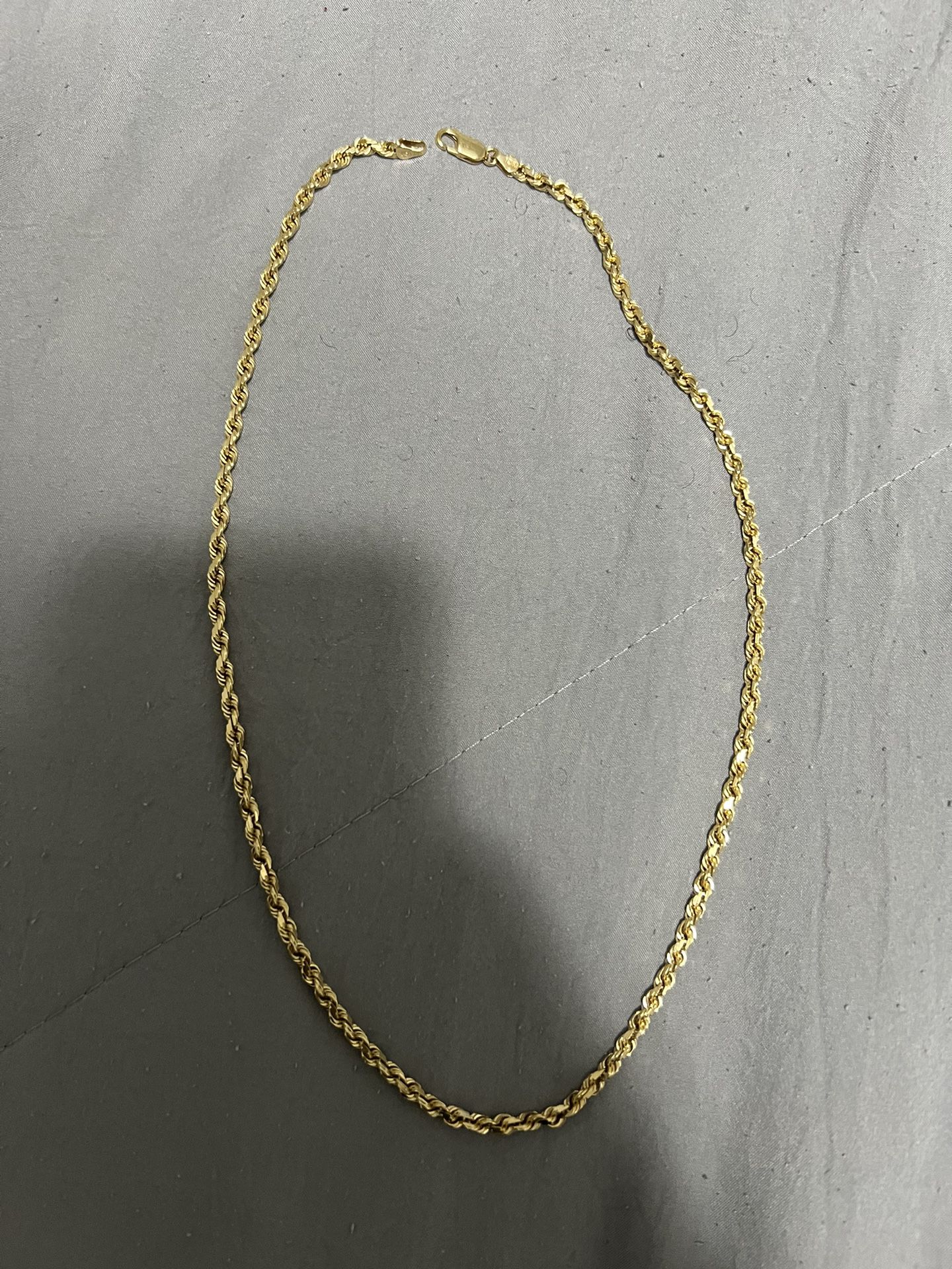 14kt Solid Rope Gold Chain