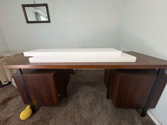 Gently used IKEA white shelves $30 for both  OBO
