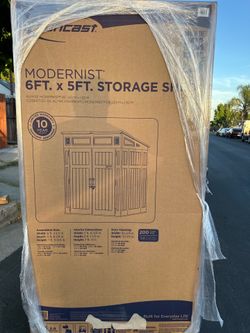 Suncast® Modernist® XL Storage Shed - 75 x 67 x 90"  BRAND NEW IN BOX 📦
