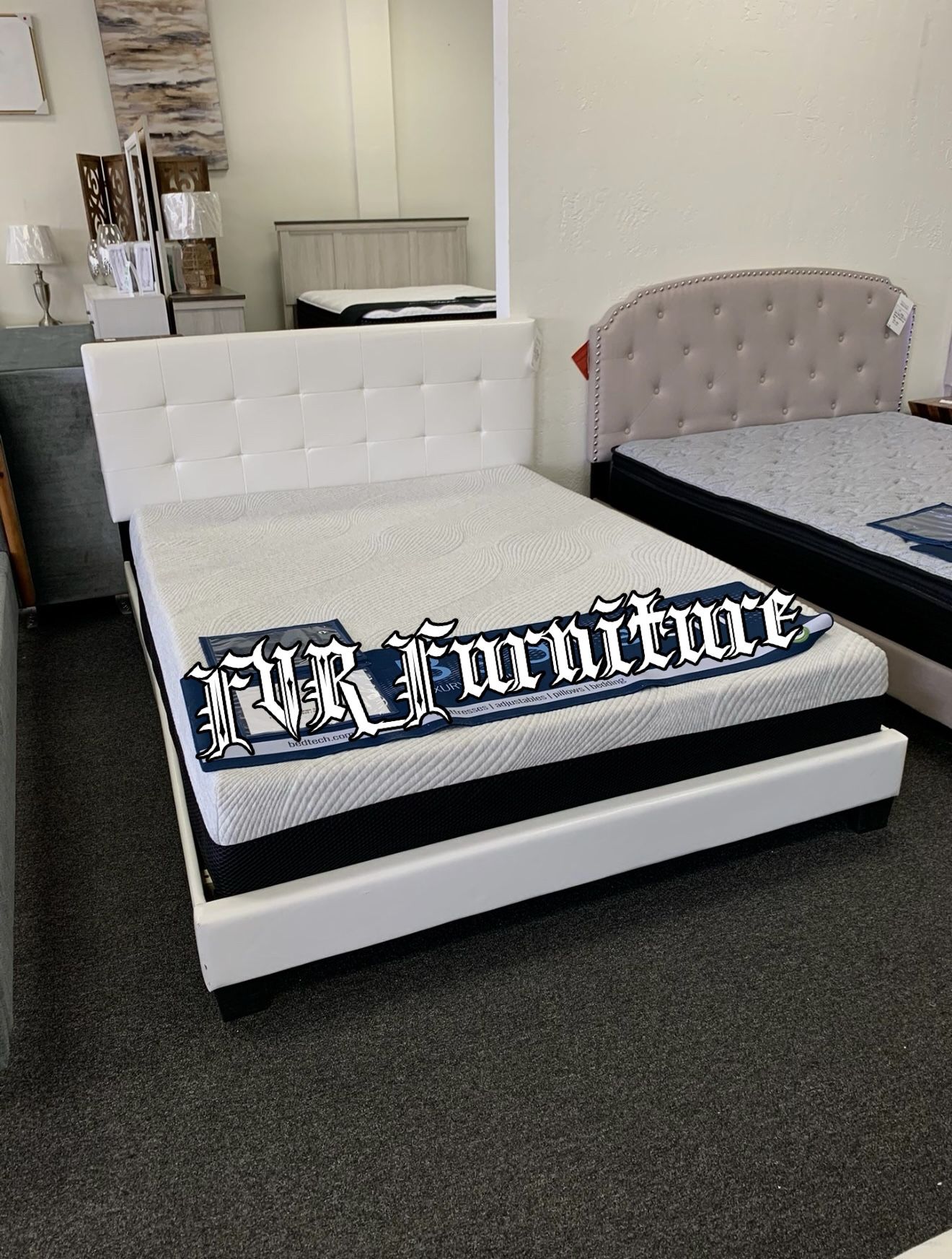 New Queen Bed Frame With Mattress