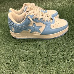 Blue Bapestas Size 10 Slightly Worn 