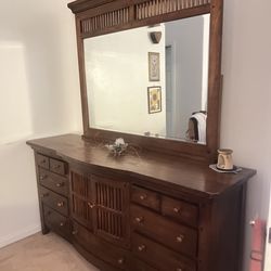 Sequoyah model dresser with mirror.