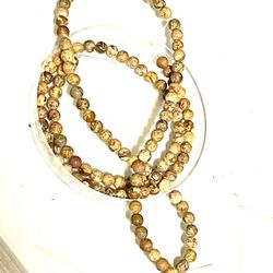 16” Strand Of Picture Jasper Beads 