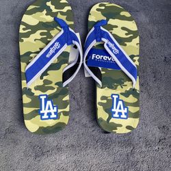 Dodgers Flip Flop Sandals L