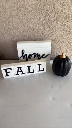 Fall Home Decor Set 3 Pieces