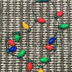 Christmas Light Bulb Necklace