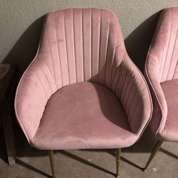 Pink Velvet Chairs