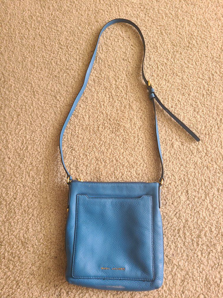 Marc Jacobs Blue Leather Crossbody