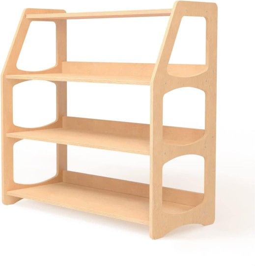 WOOD&ROOM Kids Montessori Bookshelf / Toy Shelf