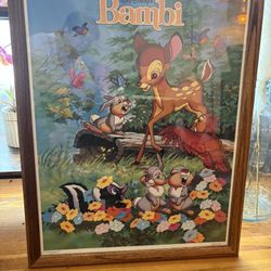 Disney Framed Bambi Poster